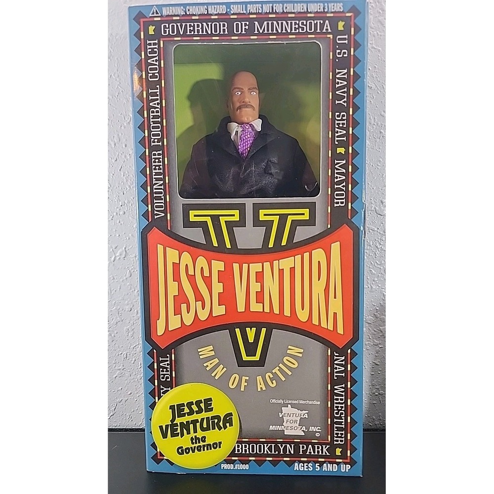 Jesse Ventura Man Of Action Governor Of Minnesota 12 Inch‎ Action Figure NIB